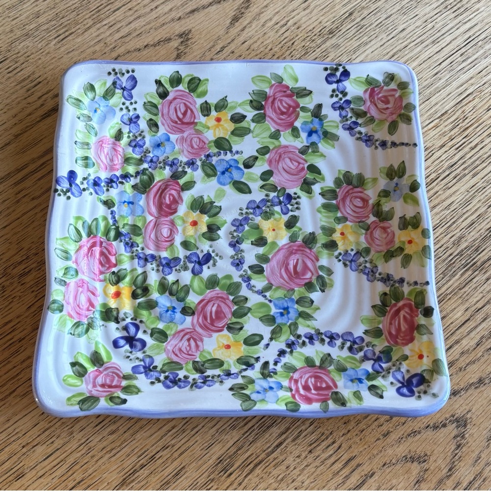 Linen-n-Things Don Swanson Rose Parade square plate
